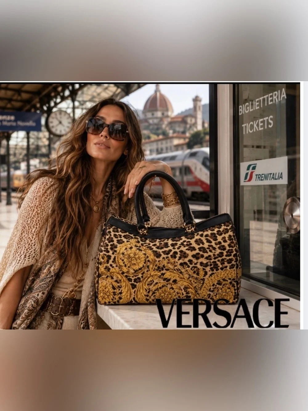 Versace Baroque Boston Bag